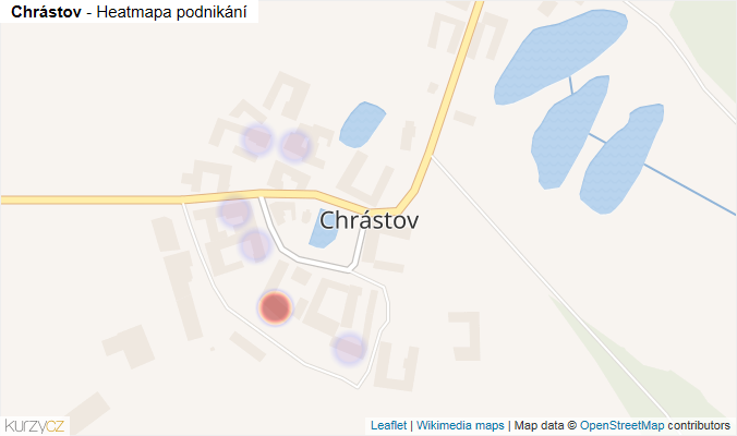 Mapa Chrástov - Firmy v části obce.