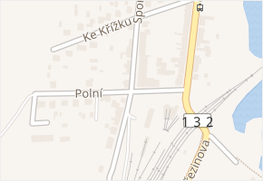 Polní v obci Horní Cerekev - mapa ulice