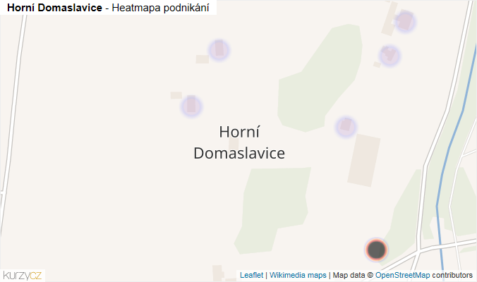 Mapa Horní Domaslavice - Firmy v části obce.
