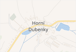 Horní Dubenky v obci Horní Dubenky - mapa části obce