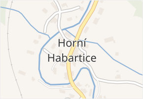 Horní Habartice v obci Horní Habartice - mapa části obce