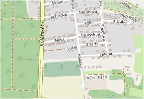 Luční v obci Horní Jelení - mapa ulice