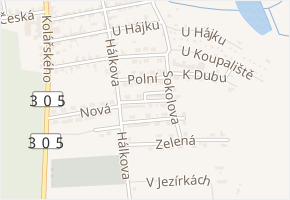 Na Výsluní v obci Horní Jelení - mapa ulice
