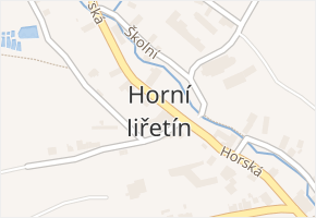 Horní Jiřetín v obci Horní Jiřetín - mapa části obce
