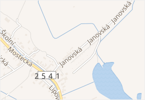 Janovská v obci Horní Jiřetín - mapa ulice