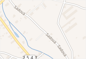 Sadová v obci Horní Jiřetín - mapa ulice