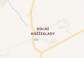Dolní Kněžeklady v obci Horní Kněžeklady - mapa části obce