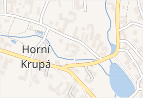Horní Krupá v obci Horní Krupá - mapa části obce