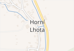 Horní Lhota v obci Horní Lhota - mapa části obce