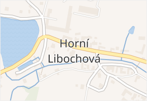 Horní Libochová v obci Horní Libochová - mapa části obce