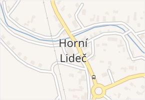 Horní Lideč v obci Horní Lideč - mapa části obce