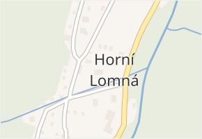 Horní Lomná v obci Horní Lomná - mapa části obce