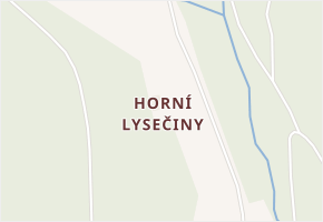 Horní Lysečiny v obci Horní Maršov - mapa části obce