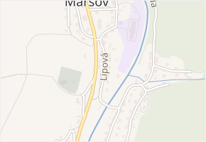 Lipová v obci Horní Maršov - mapa ulice