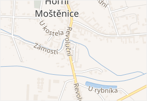 1. května v obci Horní Moštěnice - mapa ulice