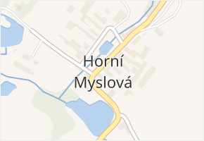 Horní Myslová v obci Horní Myslová - mapa části obce
