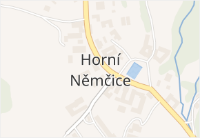 Horní Němčice v obci Horní Němčice - mapa části obce