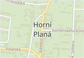 Horní Planá v obci Horní Planá - mapa části obce
