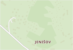 Jenišov v obci Horní Planá - mapa ulice