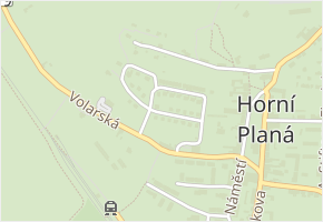 Na Výsluní v obci Horní Planá - mapa ulice