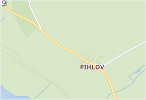 Pihlov v obci Horní Planá - mapa ulice
