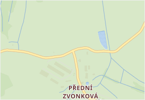 Zvonková v obci Horní Planá - mapa ulice