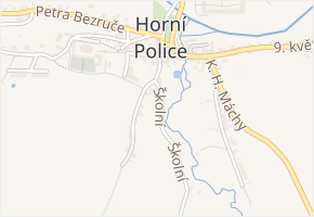 Školní v obci Horní Police - mapa ulice