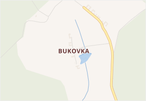 Bukovka v obci Horní Radouň - mapa části obce