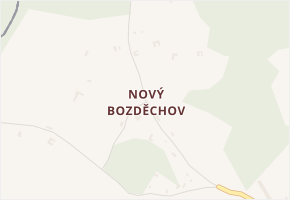 Nový Bozděchov v obci Horní Radouň - mapa části obce