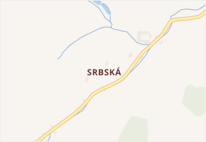 Srbská v obci Horní Řasnice - mapa části obce
