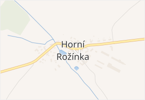 Horní Rožínka v obci Horní Rožínka - mapa části obce