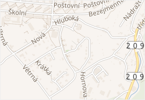Na Vyhlídce v obci Horní Slavkov - mapa ulice