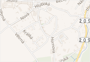 Nad Výtopnou v obci Horní Slavkov - mapa ulice