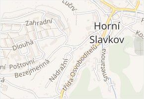 Nádražní v obci Horní Slavkov - mapa ulice