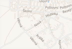 Nové Město v obci Horní Slavkov - mapa ulice