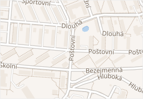 Poštovní v obci Horní Slavkov - mapa ulice