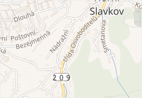 třída Osvoboditelů v obci Horní Slavkov - mapa ulice