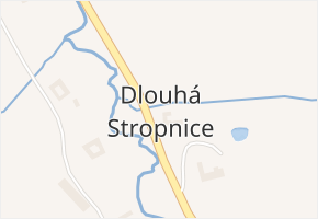 Dlouhá Stropnice v obci Horní Stropnice - mapa části obce