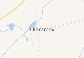 Olbramov v obci Horní Stropnice - mapa části obce