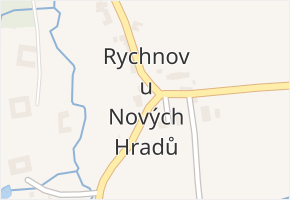 Rychnov u Nových Hradů v obci Horní Stropnice - mapa části obce