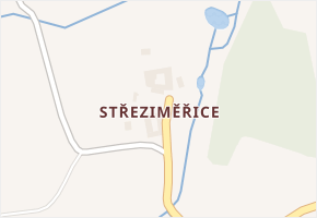 Střeziměřice v obci Horní Stropnice - mapa části obce