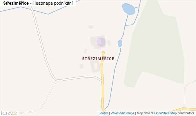 Mapa Střeziměřice - Firmy v části obce.