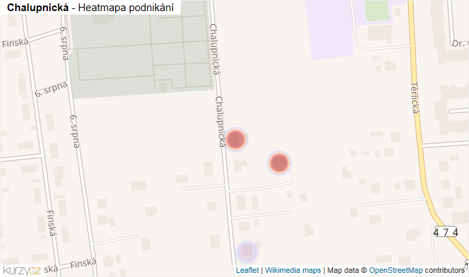 Mapa Chalupnická - Firmy v ulici.