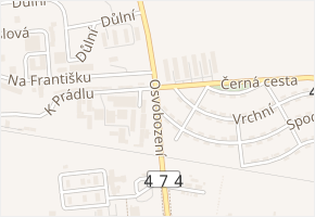Osvobození v obci Horní Suchá - mapa ulice