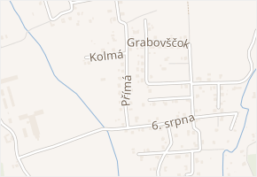 Přímá v obci Horní Suchá - mapa ulice