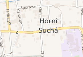 Školní v obci Horní Suchá - mapa ulice