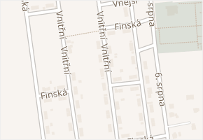 Vnitřní v obci Horní Suchá - mapa ulice