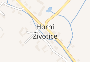 Horní Životice v obci Horní Životice - mapa části obce