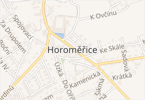 Dlážděná v obci Horoměřice - mapa ulice