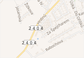 Fibichova v obci Horoměřice - mapa ulice